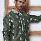 Men’s Embroidered Silk Blend Kurta Pyjama ( 65KP P 5347 P 5347Olive ) [FF] [B-1-2]
