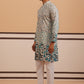 Men’s Printed Kurta Pyjama with Embroidered Detailing (65KP P 5349 Blue ) [FF] [Q-12-13]