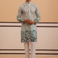 Men’s Printed Kurta Pyjama with Embroidered Detailing (65KP P 5349 Blue ) [FF] [Q-12-13]