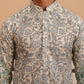 Men’s Printed Kurta Pyjama with Embroidered Detailing (65KP P 5349 Blue ) [FF] [Q-12-13]
