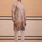 Men’s Printed Kurta Pyjama with Embroidered Detailing ( 65KP P 5349 P 5349Peach ) [FF] [Q-12-13]