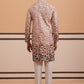 Men’s Printed Kurta Pyjama with Embroidered Detailing ( 65KP P 5349 P 5349Peach ) [FF] [Q-12-13]