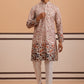 Men’s Printed Kurta Pyjama with Embroidered Detailing ( 65KP P 5349 P 5349Peach ) [FF] [Q-12-13]