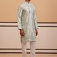 Premium Silk Blend Embroidered Kurta Pyjama (65KP P 5351 Blue ) [FF] [B-1-2]