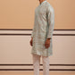 Premium Silk Blend Embroidered Kurta Pyjama (65KP P 5351 Blue ) [FF] [B-1-2]