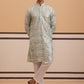 Premium Silk Blend Embroidered Kurta Pyjama (65KP P 5351 Blue ) [FF] [B-1-2]