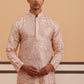 Premium Silk Blend Embroidered Kurta Pyjama ( 65KP P 5351 P 5351Peach ) [FF] [B-1-2]