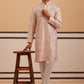 Premium Silk Blend Embroidered Kurta Pyjama ( 65KP P 5351 P 5351Peach ) [FF] [B-1-2]