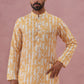 Yellow Ethnic Printed Kurta for Men (65KP P 5352 Yellow ) [FF] [F-2-3]