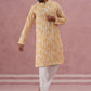 Yellow Ethnic Printed Kurta for Men (65KP P 5352 Yellow ) [FF] [F-2-3]