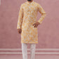 Yellow Ethnic Printed Kurta for Men (65KP P 5352 Yellow ) [FF] [F-2-3]