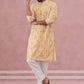 Yellow Ethnic Printed Kurta for Men (65KP P 5352 Yellow ) [FF] [F-2-3]