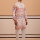 Men’s Cotton Blend Festive Printed Kurta Set ( 65KP P 5353 P 5353Peach ) [FF] [A-1-4]