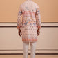 Men’s Cotton Blend Festive Printed Kurta Set ( 65KP P 5353 P 5353Peach ) [FF] [A-1-4]