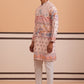 Men’s Cotton Blend Festive Printed Kurta Set ( 65KP P 5353 P 5353Peach ) [FF] [A-1-4]