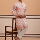 Men’s Cotton Blend Festive Printed Kurta Set ( 65KP P 5353 P 5353Peach ) [FF] [A-1-4]