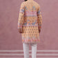 Men’s Cotton Blend Festive Printed Kurta Set (65KP P 5353 Yellow ) [FF] [A-1-4]