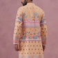 Men’s Cotton Blend Festive Printed Kurta (65KO 5353 Yellow ) [FF] [A-1-4]