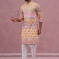 Men’s Cotton Blend Festive Printed Kurta Set (65KP P 5353 Yellow ) [FF] [A-1-4]