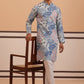 Men’s Printed Cotton Blend Kurta Pyjama (65KP P 5354 Blue ) [FF] [D-1]