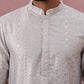 Ombre Silk Blend Kurta Pyjama Set with Sequin Work (65KP P 5357 Grey ) [FF] [Q-12-13]