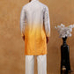 Ombre Silk Blend Sequin Kurta with Korean Pants ( 65KP PJ11W S 5357 Yellow )