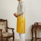 Ombre Silk Blend Kurta Pyjama Set with Sequin Work ( 65KP P 5357Yellow S ) [FF] [Q-12-13]