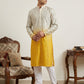 Ombre Silk Blend Kurta Pyjama Set with Sequin Work ( 65KP P 5357Yellow S ) [FF] [Q-12-13]