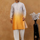Ombre Silk Blend Sequin Kurta with Korean Pants ( 65KP PJ11W S 5357 Yellow )