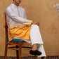 Ombre Silk Blend Sequin Kurta with Korean Pants ( 65KP PJ11W S 5357 Yellow )