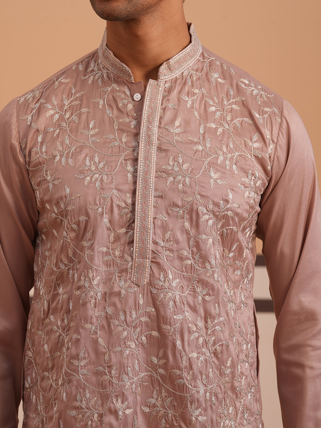 Heavy Floral Thread Work Kurta Set ( 65KP P 5359 P 5359Peach ) [FF] [B-1-2]