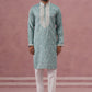 Men's Festive Cotton Blend Kurta Pyjama (65KP P 5360 Blue ) [FF] [A-1-4]