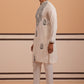 Traditional Embroidered Silk Blend Kurta Set (65KP P 5361 White ) [FF] [P-5]