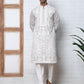 Floral Embroidered Silk Blend Kurta Set (65KP P 5362 Grey ) [FF] [A-1-4]
