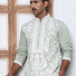 Floral Embroidered Silk Blend Kurta Set ( 65KP P 5362 P 5362Lime ) [FF] [A-1-4]
