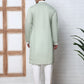 Floral Embroidered Silk Blend Kurta Set ( 65KP P 5362 P 5362Lime ) [FF] [A-1-4]