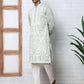 Floral Embroidered Silk Blend Kurta Set ( 65KP P 5362 P 5362Lime ) [FF] [A-1-4]