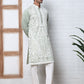 Floral Embroidered Silk Blend Kurta Set ( 65KP P 5362 P 5362Lime ) [FF] [A-1-4]