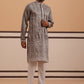 Festive Silk Blend Kurta Pyjama with Sequins Work (65KP P 5363 Grey ) [FF] [A-1-4]