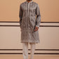 Festive Silk Blend Kurta Pyjama with Sequins Work (65KP P 5363 Grey ) [FF] [A-1-4]
