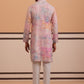 Abstract Printed & Embroidered Kurta Pyjama ( 65KP P 5364 P 5364Peach )