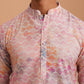 Abstract Printed & Embroidered Kurta Pyjama ( 65KP P 5364 P 5364Peach )