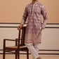 Embroidered Cotton-Blend Kurta Pyjama with Paisley Design ( 65KP P 5365 P 5365Magenta ) [FF] [Q-12-15]