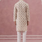 Silk-Blend Foil Printed Festive Kurta Pyjama ( 65KP P 5366 P 5366Cream ) [FF] [A-1-4]