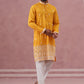 Traditional Silk-Blend Kurta Pyjama with Embroidery ( 65KP P 5371 P 5371Mustard ) [FF] [A-1-4]