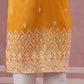 Traditional Silk-Blend Kurta Pyjama with Embroidery ( 65KP P 5371 P 5371Mustard ) [FF] [A-1-4]