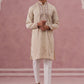 Silk Blend Embroidered Kurta Pyjama Set for Men ( 65KP P 5373 P 5373Cream ) [FF] [P-5]