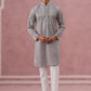 Grey Geometric Print & Sequin Kurta Set (65KP P 5379 Grey ) [FF] [A-1-4]