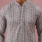 Grey Geometric Print & Sequin Kurta Set (65KP P 5379 Grey ) [FF] [A-1-4]