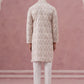 Peach Geometric Print & Sequin Kurta Set ( 65KP P 5379 P 5379Peach ) [FF] [A-1-4]